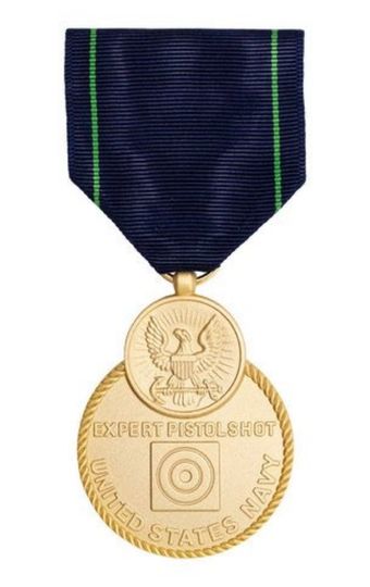 Navy Pistol Marksman Medal military award ribbon - SuperThin Ribbons