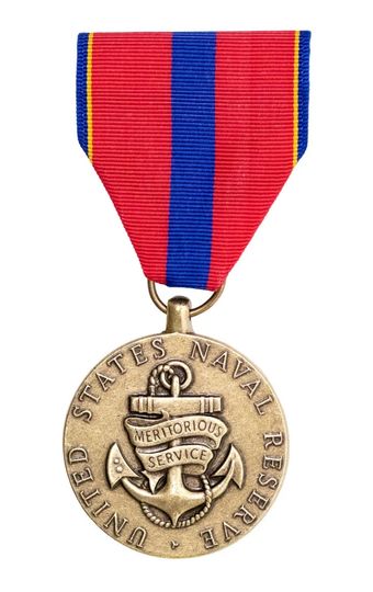 Navy Reserve Meritorious Service Medal military award ribbon - SuperThin Ribbons