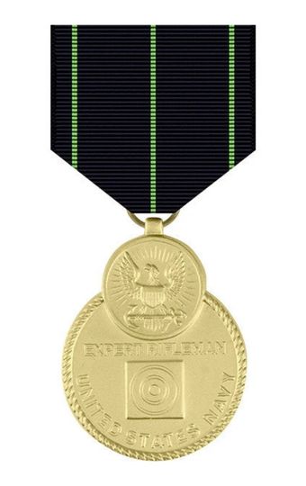 Navy Rifle Marksman Medal military award ribbon - SuperThin Ribbons