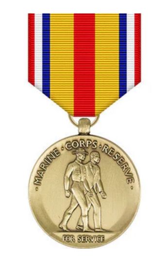 Selected Marine Corps Reserve Medal military award ribbon - SuperThin Ribbons