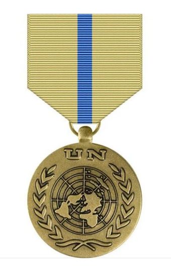United Nations Iraqi-Kuwait Observer Mission Medal military service award ribbon - Super Thin Ribbons