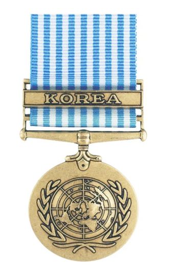 United Nations Korea Service Medal military service award ribbon - Super Thin Ribbons