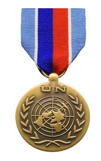 United Nations Mission in Haiti UNMIH Medal military service award ribbon - Super Thin Ribbons