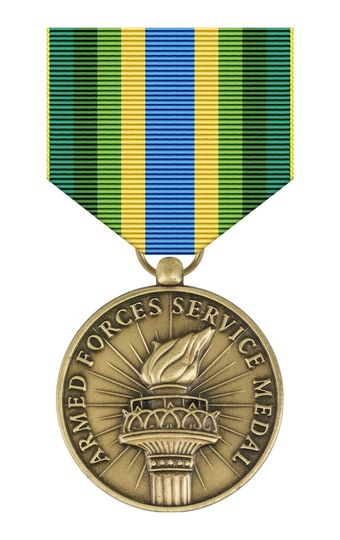 Armed Forces Service Medal - SuperThinRibbons 